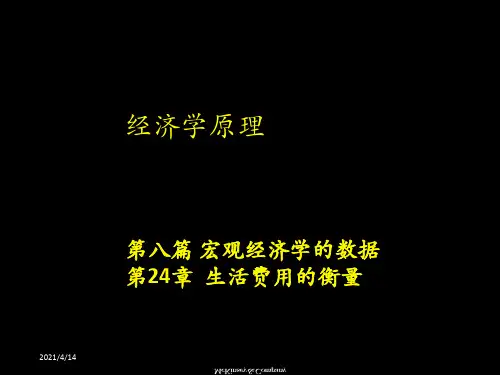 生活费用的衡量(1)