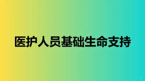 基础生命支持(成人、儿童、婴儿)2015版