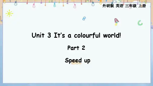2024年秋季学期新外研版(3起)英语3年级上册课件 Unit3 Part2