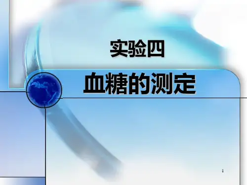 血糖的测定ppt课件