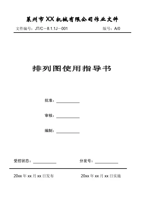 排列图制作使用范例