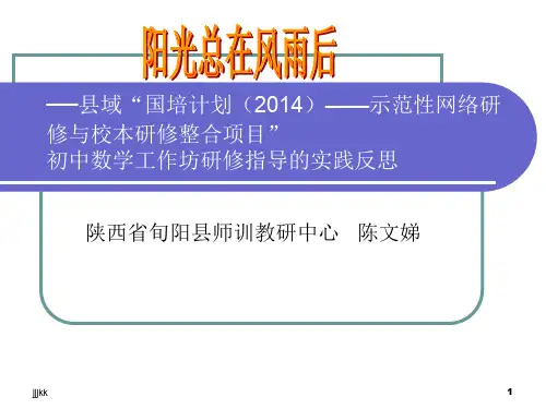 -县域“国培计划()--示范性网络研修与校本研修整...汇总演示课件.ppt