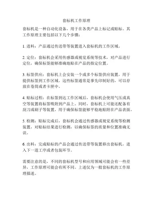 套标机工作原理