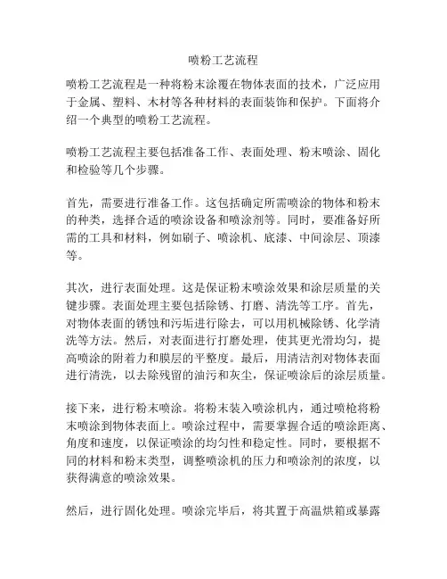 喷粉工艺流程