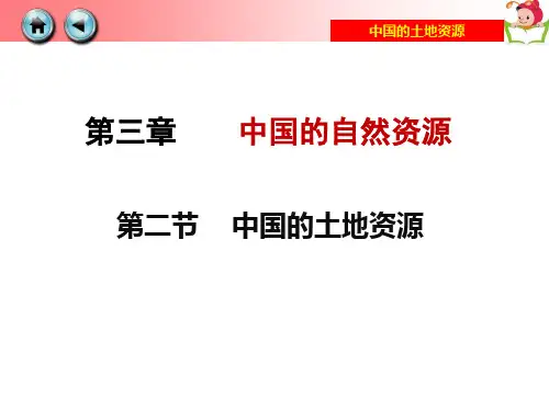 第三章 第二节 中国的土地资源(八年级上册地理课件)