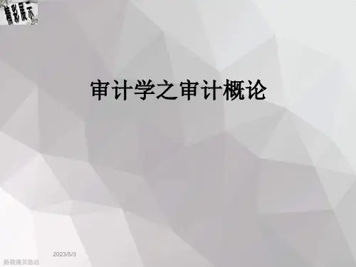 审计学之审计概论