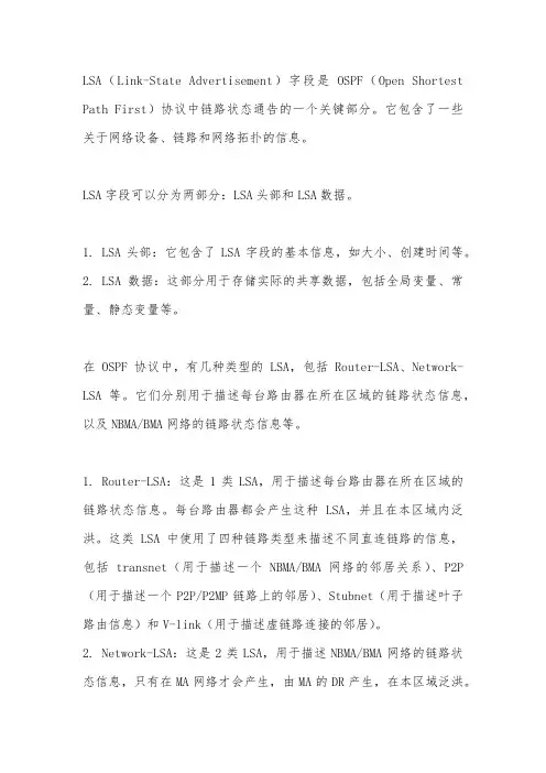 lsa字段详解