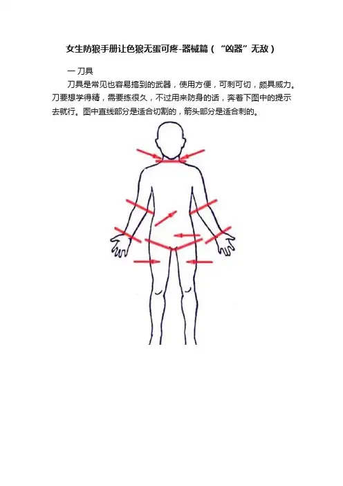 女生防狼手册让色狼无蛋可疼-器械篇（“凶器”无敌）