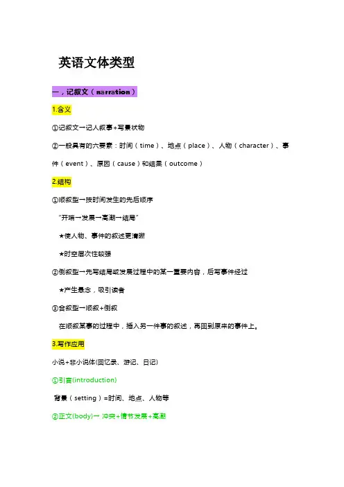 英语文体类型