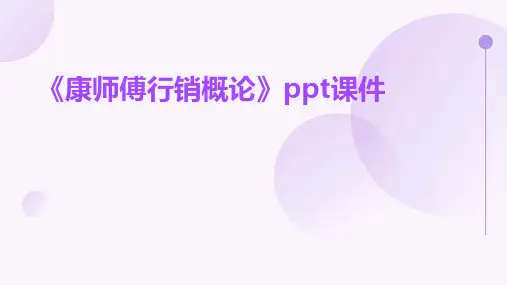 《康师傅行销概论》课件