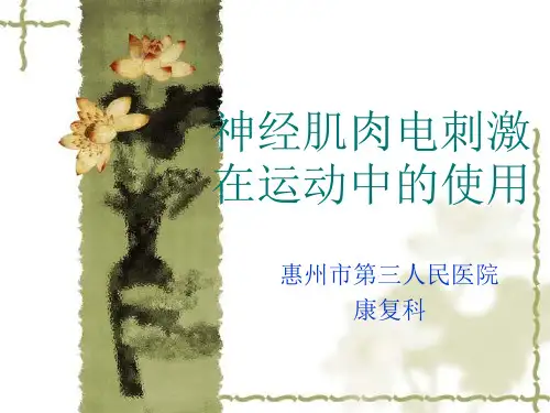 神经肌肉电刺激在运动中的使用