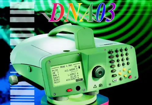 DNA电子水准仪操作手册