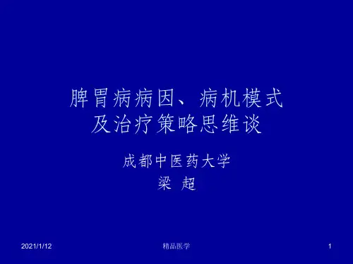 《脾胃病病因病机谈》PPT课件