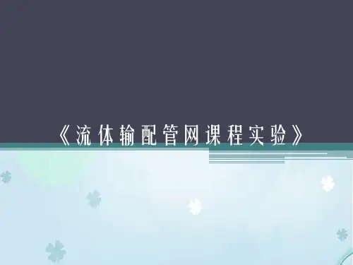 《流体输配管网课程实验》