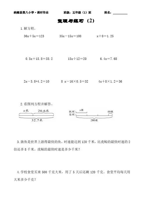 整理与练习(2)-练习题