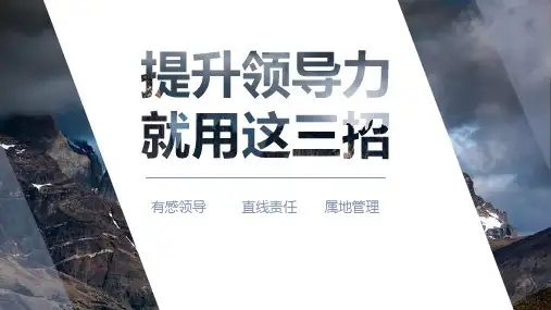 有感领导、直线责任与属地管理(如何有效提高领导力)