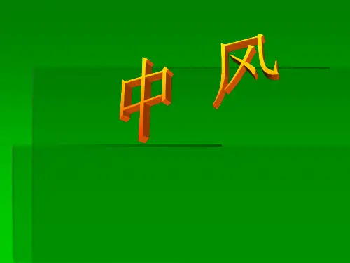 中医内科学 中风