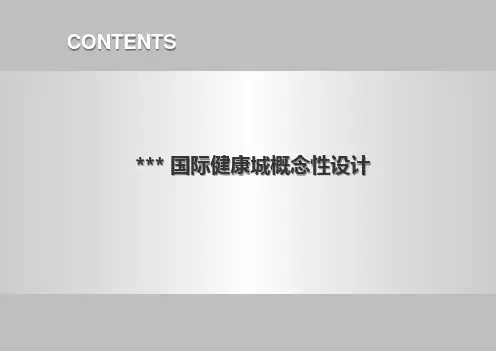 大型国际医药健康城规划设计方案文本