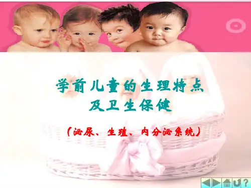 幼儿卫生学之泌尿、生殖、内分泌系统