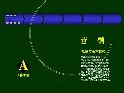 说课赢在营销经典实用课件：麦肯锡营销咨询手册.ppt