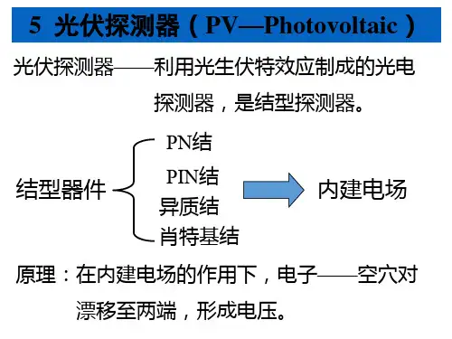 华中科技大学《光电探测》5.1光伏探测器光电池