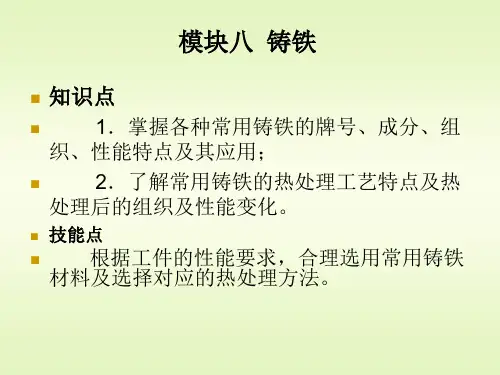 模块八 铸铁