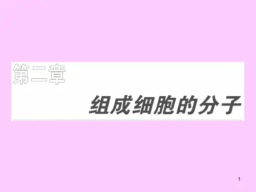 高三一轮复习细胞中的元素和化合物公开课ppt课件