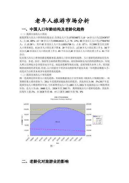 老年人旅游市场分析