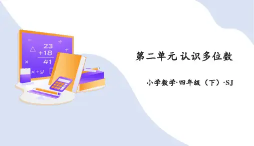 第二单元 认识多位数(复习课件)四年级数学下册(苏教版)