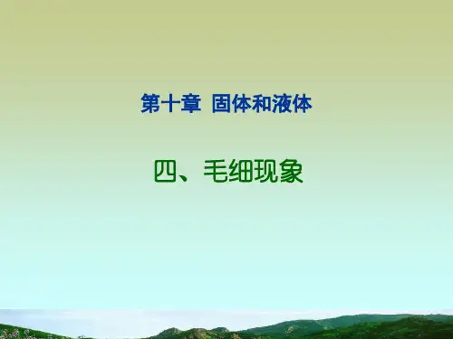 第4节毛细现象PPT课件