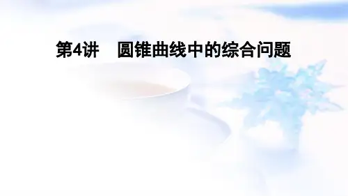 2023届高考数学二轮复习专题六解析几何第4讲圆锥曲线中的综合问题(43张)课件