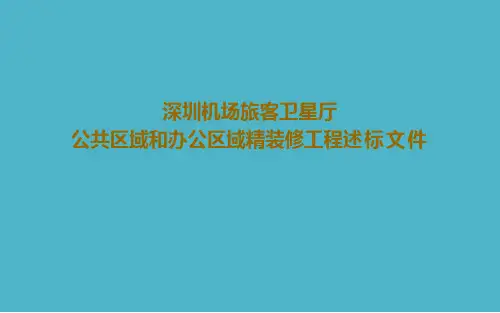 深圳机场卫星厅工程述标文件(整合)