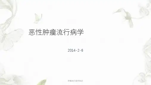 肿瘤流行病学知识ppt课件