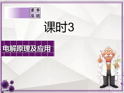 2021届高三化学一轮复习 电解原理及应用