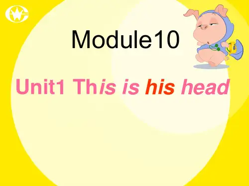 (新外研版)三年级英语上册Module10_Unit1This_is_his_head公开课课件