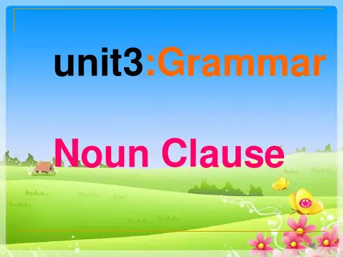 高中英语新人教必修三_Unit 3 The million pound bank note Grammar[课件]