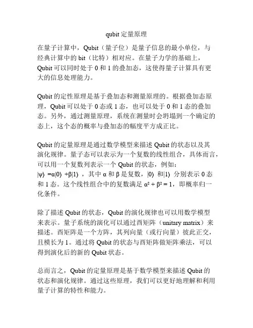 qubit定量原理