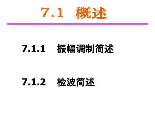 高频电子线路 张肃文 第5版课件第7章
