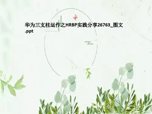 华为三支柱运作之HRBP实践分享26763_图文