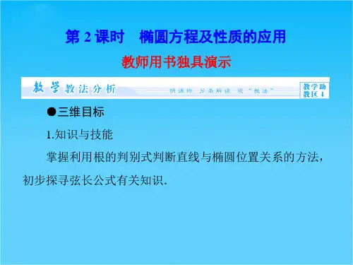 【课堂新坐标】高中数学配套课件第二章 圆锥曲线与方程 第2章2.1.2第2课时  选修1-1