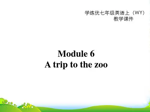 外研七年级英语上册Module6 A trip to the zoo Unit 1 课件