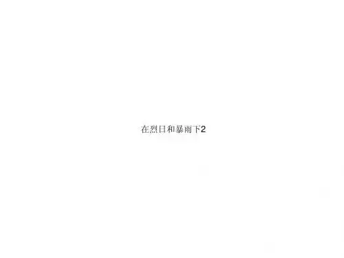 在烈日和暴雨下2