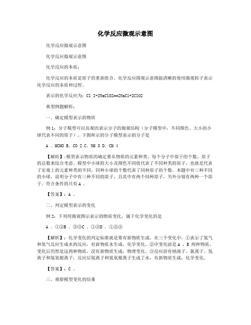 化学反应微观示意图