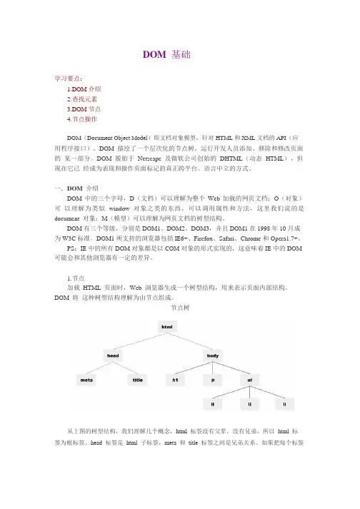 DOM基础讲解