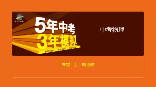 【中考物理】专题十五 电和磁