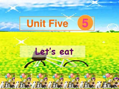 三年级英语Let’s_eat课件
