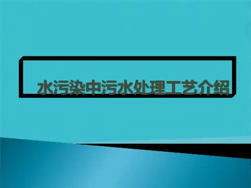 水处理中的污水处理工艺(共56张PPT)