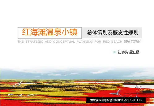 某温泉小镇总体策划及概念性规划教材PPT课件