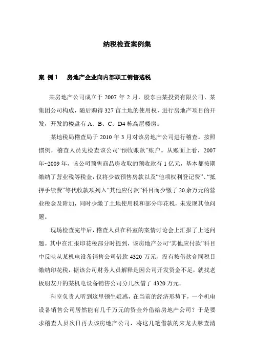 纳税检查案例集