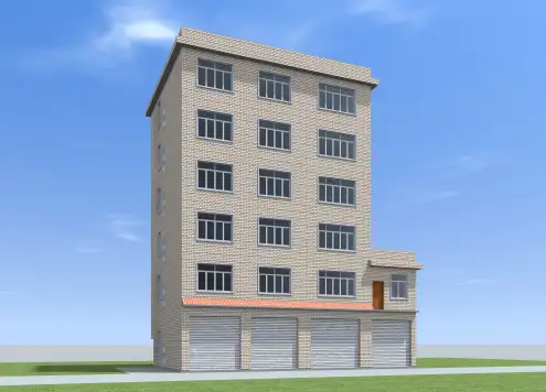 18x10 六层自建临街房屋楼房住宅设计图户型平面图布置图布局图方案图纸